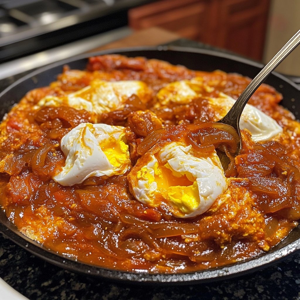 Shakshuka mit Zwiebeln