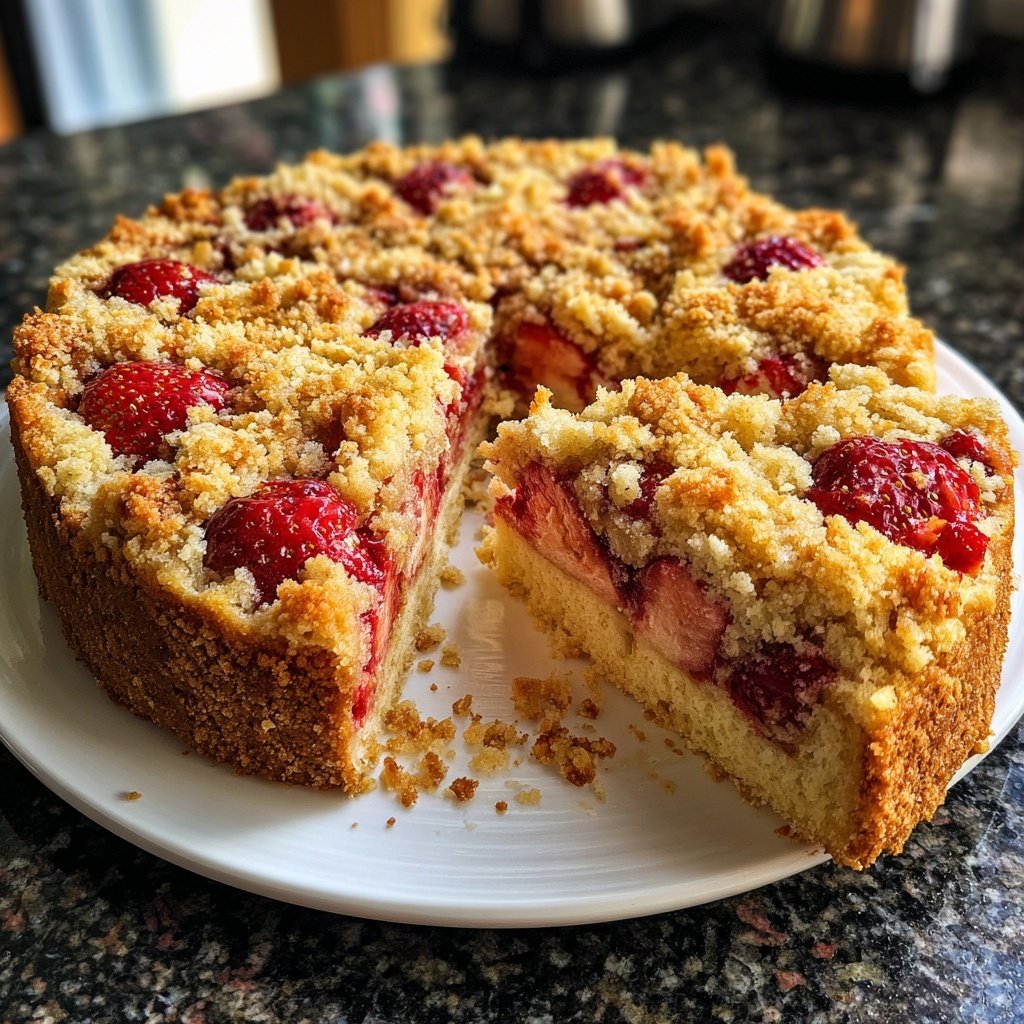 Streuselkuchen Mit Erdbeeren