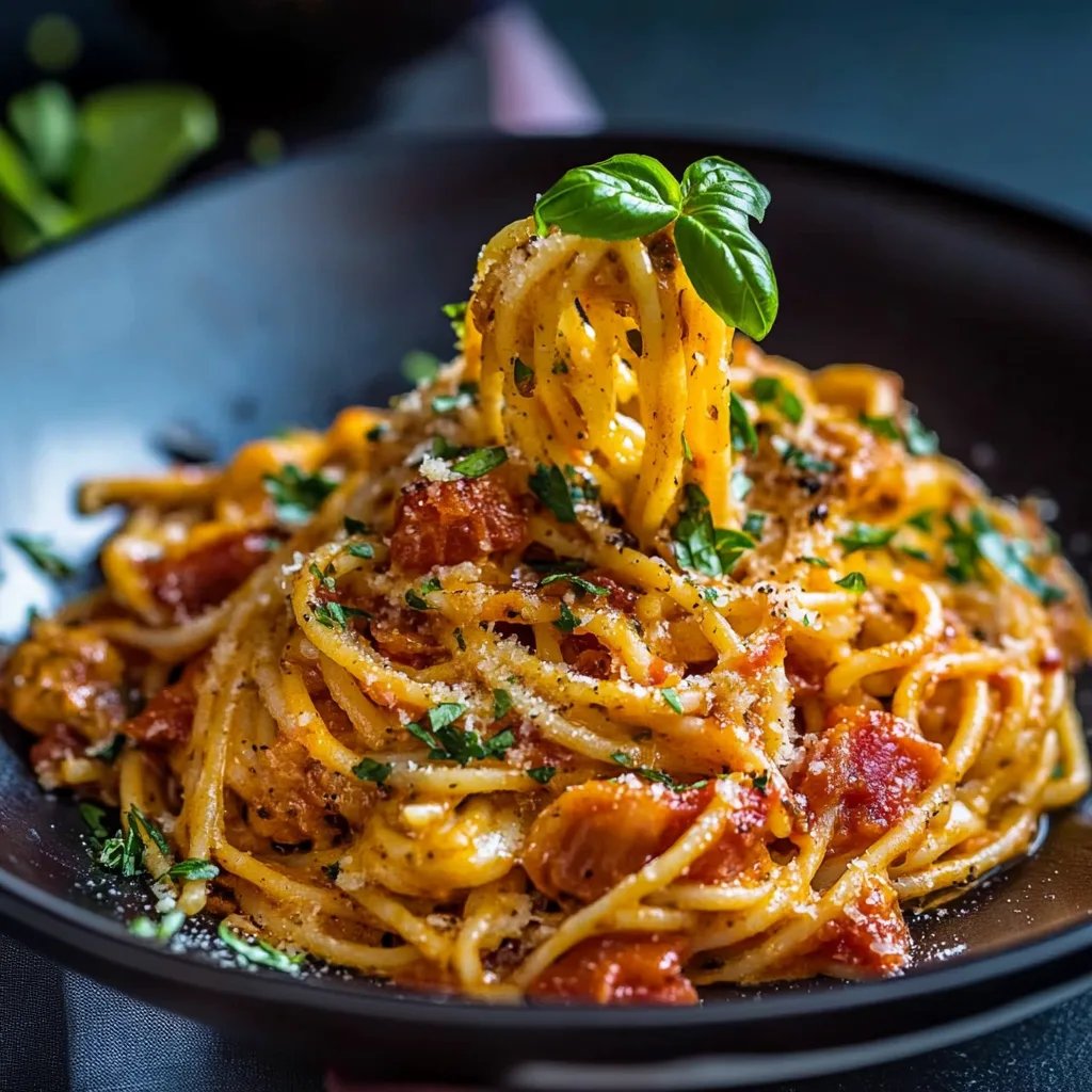 Scharfe Tomaten-Sahne-Pasta