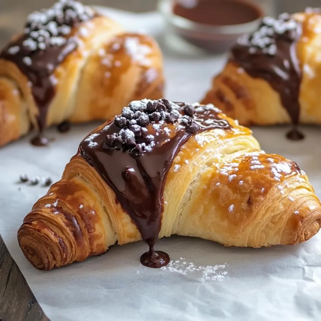Superfluffige Schokoladencroissants mit Nutella