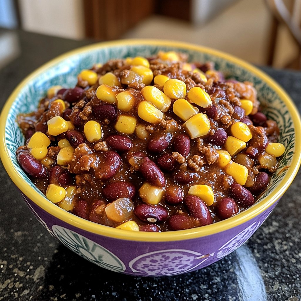 Chili sin Carne mit Mais