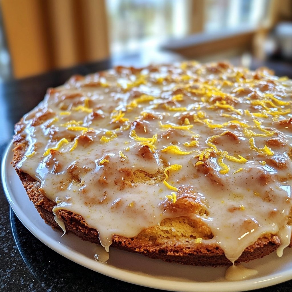 Zitronenkuchen mit Joghurt Glasur