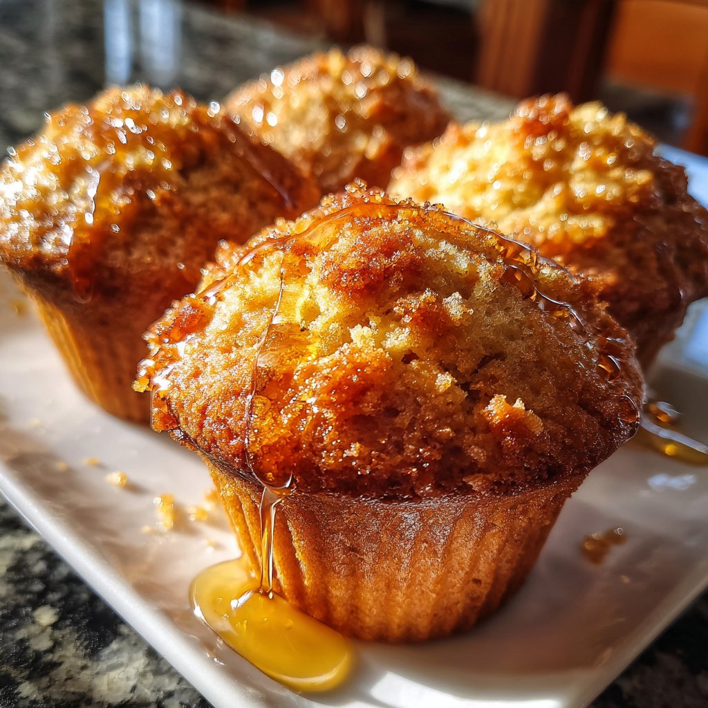 Muffins mit Dinkelmehl und Honig