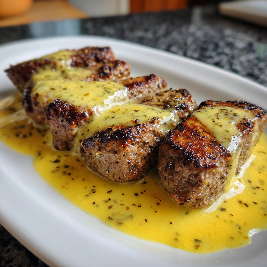 Kalbsmedaillons mit Zitronensauce