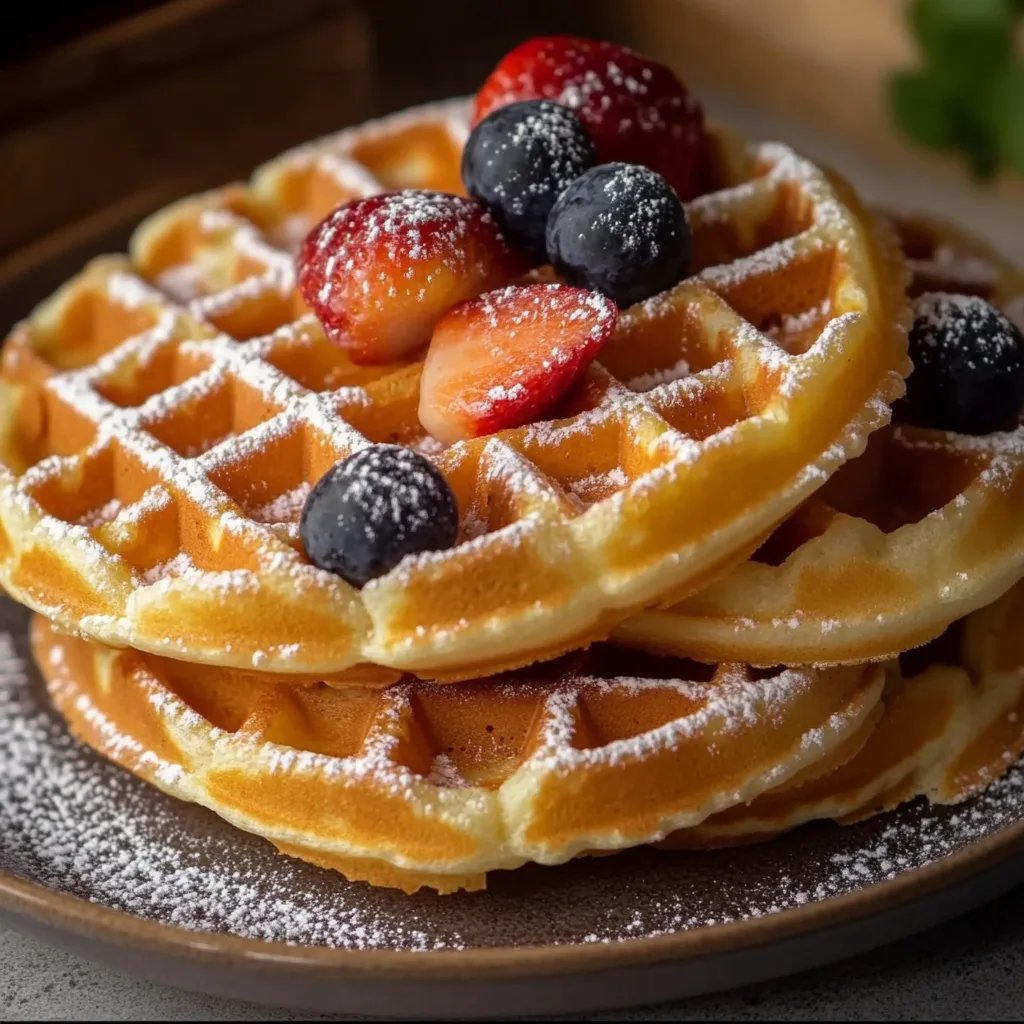 Proteinreiche Skyr Waffeln