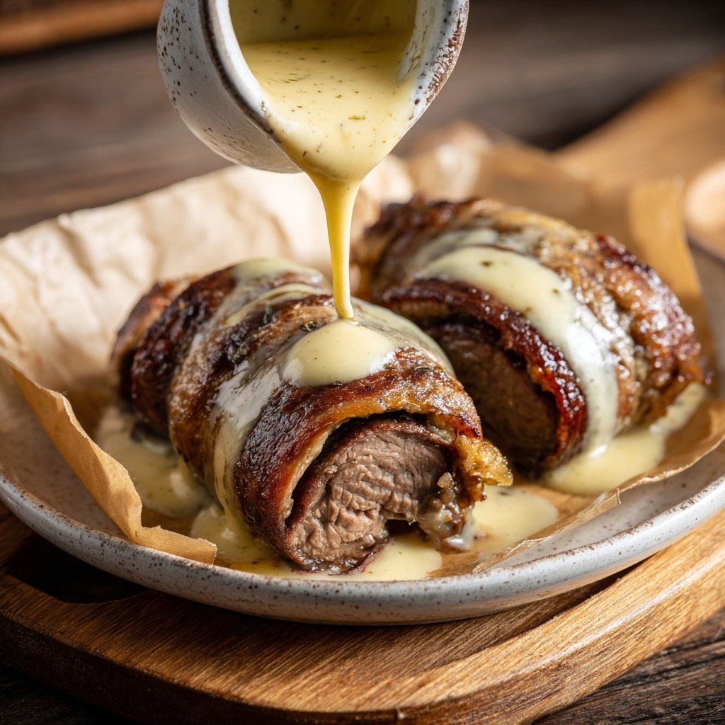 Hausmannskost Rinderrouladen mit Rahmsoße