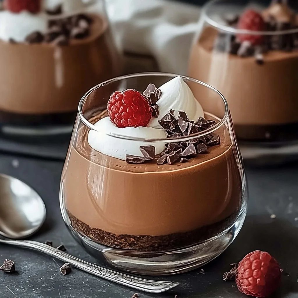 Schokoladenmousse im Glas