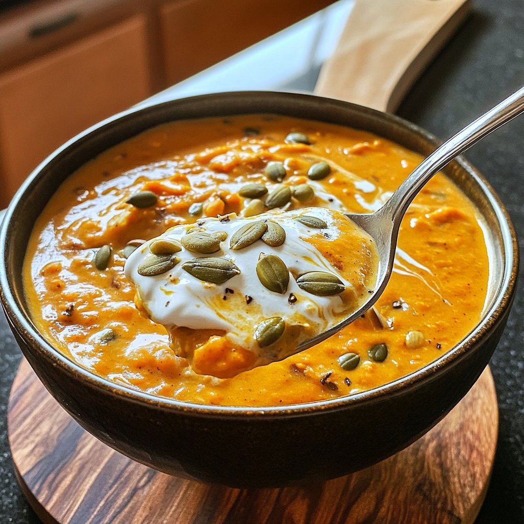 Kürbissuppe cremig vegan
