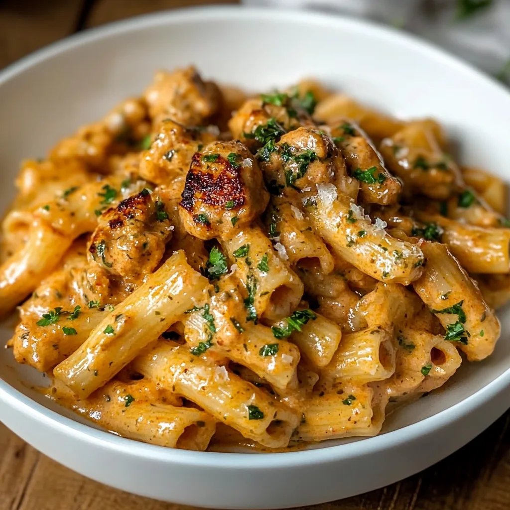 Cremige Cajun-Garnelen-Pasta